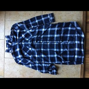 Plaid long shirt